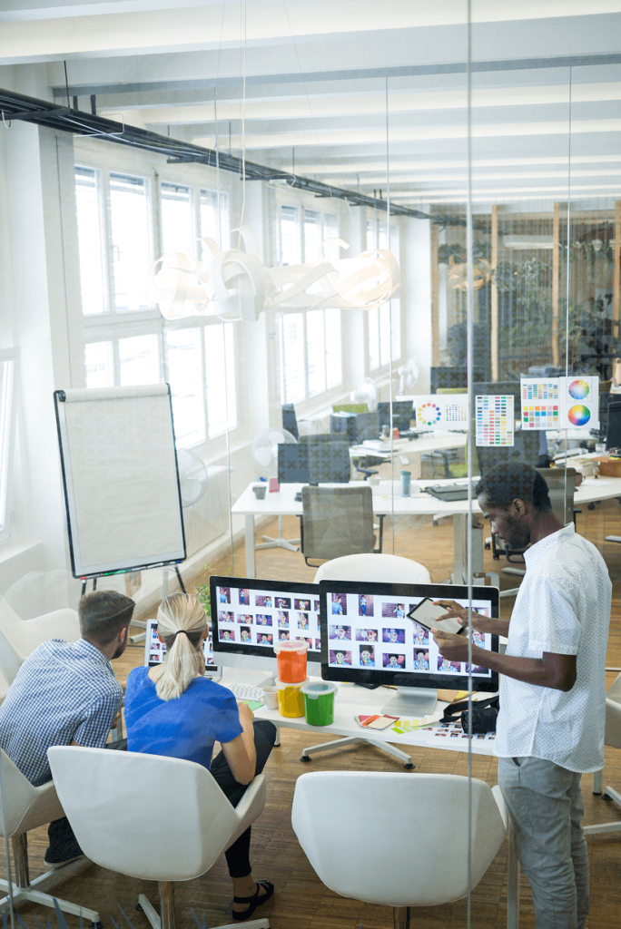 ReplaceMyselfAI team collaborating on AI automation and business growth strategy.